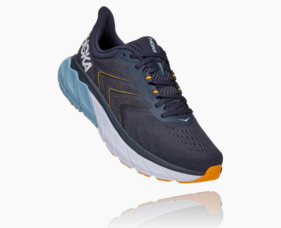 Zapatos Para Caminar Hoka One One Hombre Azul Marino - Arahi 5 - MSKE74693